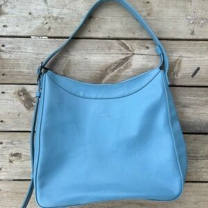Matt & Nat Light Blue Vegan Leather Shoulder Bag Minimalist